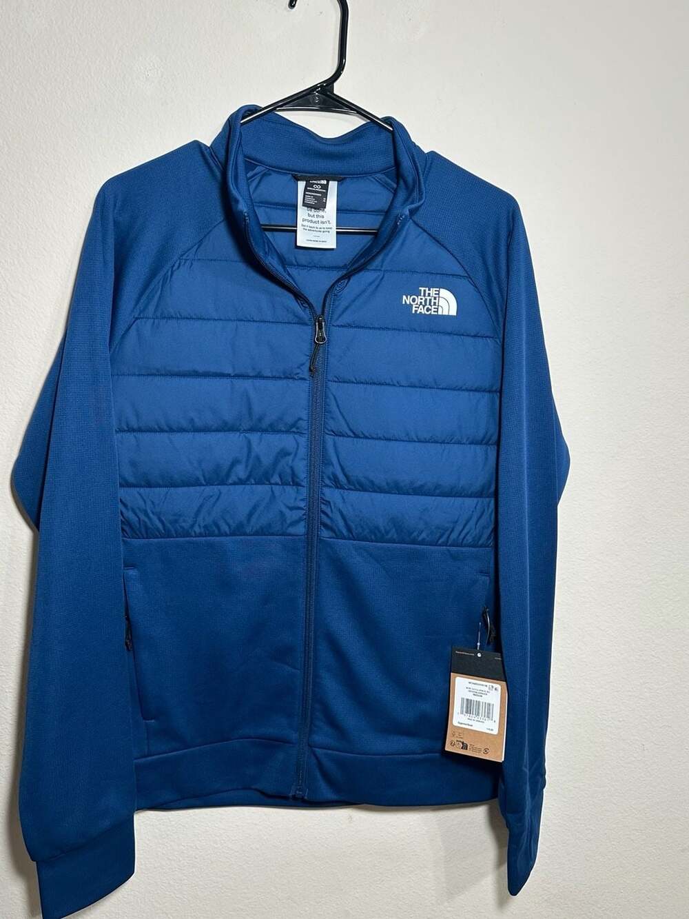 The North Face Men's Reaxion 2.0 Fleece Hybrid Full-Zip Jacket in Estate Blue Da